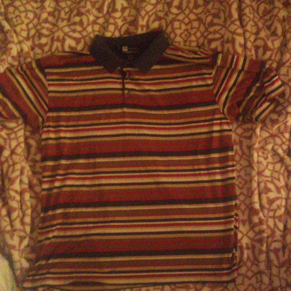 Male Striped Polo